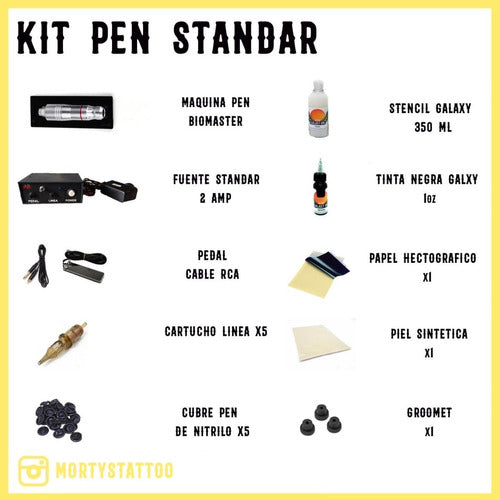 BIOMASTER Standard Tattoo Kit Pen Machine 0