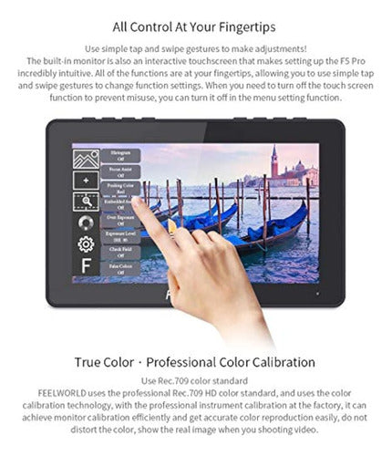 Feelworld F5 Pro Monitor De Campo De 5.5 Pulgadas 4k 1920x10 1