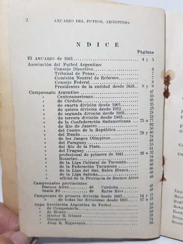 Antiguo Anuario Del Fútbol Argentino 1942 Fixture Mag 57954 3