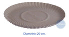 Mundocarton Round Grey Cardboard Tray No. 13 - Pack of 100 Units 1