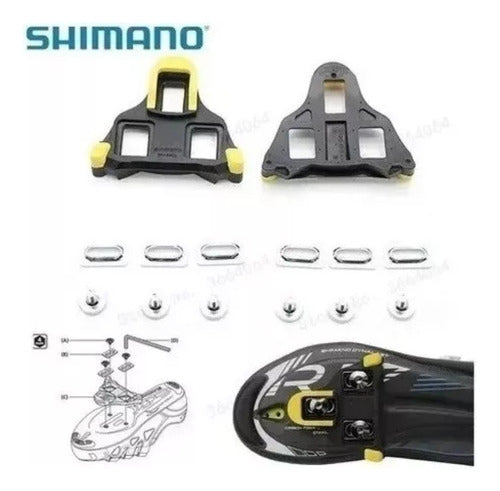 Taco Taquinho Para Pedal Speed Sm-sh11 Amr Shimano Amarelo 2