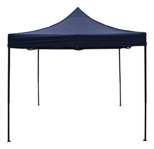 Foldable Blue Camping Gazebo 3x3 Easy Setup 0