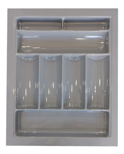 Cubiertero Organizador Plastico 60 X 50 Cm Cocina Gris 0