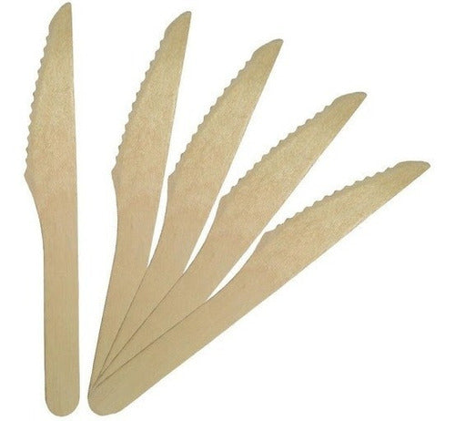 En Madera Arg 10 Disposable Bamboo Wooden Knives Bulk 0