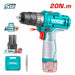 Total 12V Wireless Drill 1500RPM (Case & 2 Batteries) 1