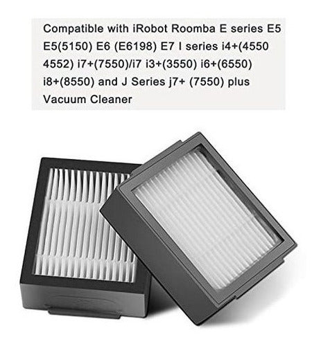 Filtros Para Irobot Roomba I7 I7/plus J7 J7/plus I3 I3-16un 4