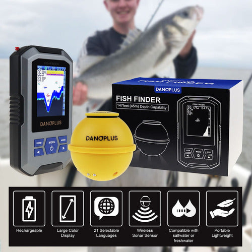 Detector De Peces Inalámbrico Portátil Con Sensor De Sona. 1