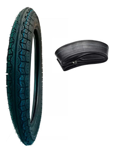 Coyote Front Tire 2.75-18 + Inner Tube YBR 125 Factor M 0