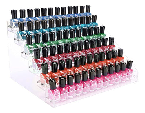 Organizador De Esmalte De Uñas, Ffowcye, 6 Capas De Acrílico 0