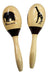 Wooden Animal Motif Maracas M1-CBX by Musicapilar 1