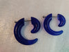 Acrylic Steel Spiral Fake Expander Horn Earrings Piercing 3-4 cm 63