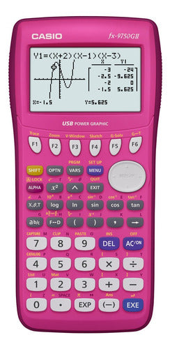 Calculadora Gráfica Casio Fx-9750gii, Rosa 0