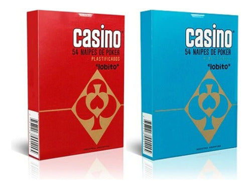 Casino Celuplastic Naipes De Póker Plastificados X54 (x4 Unidades) 0