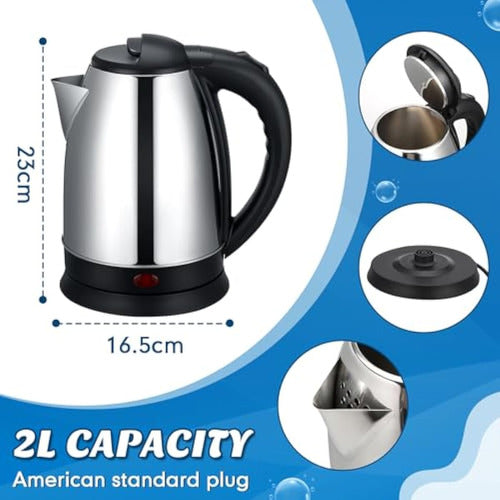 Baquler Electric Kettle Set - 2 Stainless Steel Kettles 1