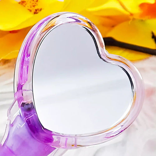Heart-Shaped Brow and Face Shaper with Mirror Pink Violet 4