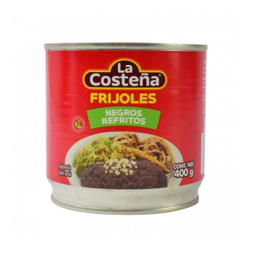 Frijoles Negros Refritos 400 Gr La Costeña 0