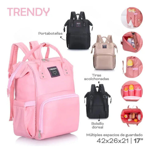 Trendy Maternal Backpack Bag for Bottles Diapers Baby 1