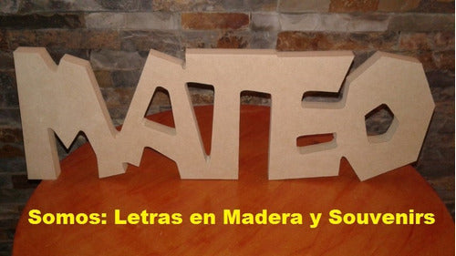 Letras en Madera - Letras Decorativas - Nombre - Envios 6