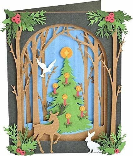 Sizzix 663611 Christmas Shadow Box Por Courtney Chilson Dies 1