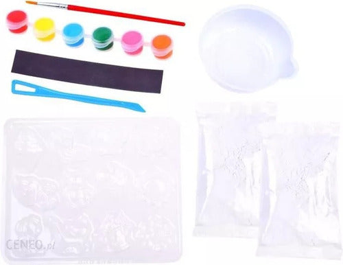 Mar Plast Creative Set to Design Magnets and Hangers with Plaster and Paint 2