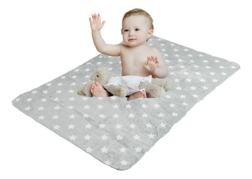 LITTLE TD Flannel Polar Star Baby Blanket Cradle Co-Sleeping Color 3