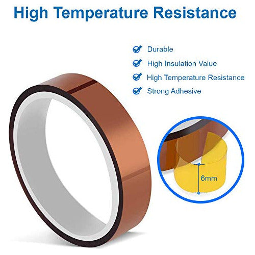 Mmobiel 6mm Esd Cinta Adhesiva De Poliimida Resistente Al Ca 1