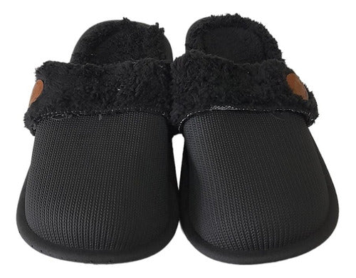 Luxurious Men's Warm Plush Slippers with Faux Fur Lining and Anti-slip Rubber Sole 6