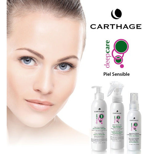 Kit X3 Steps Deep Care Sensitive Skin Decongestant by Carthage 1