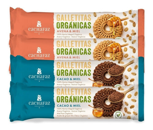 Organic Oat and Honey Cookies Cachafaz 170g x21 1