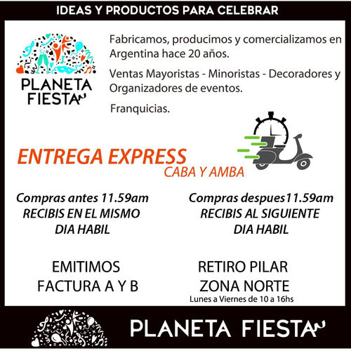 Planeta Fiesta Set X 20 Individuales Posavaso Portacubierto Tile 7