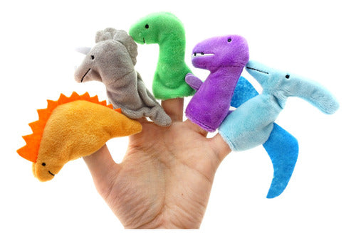 ATRAPACUENTOS Finger Puppet Dinosaurs Animals Set 0