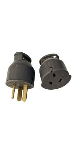 TAAD 10amp 3-Pin Female + Male Plug Set 1