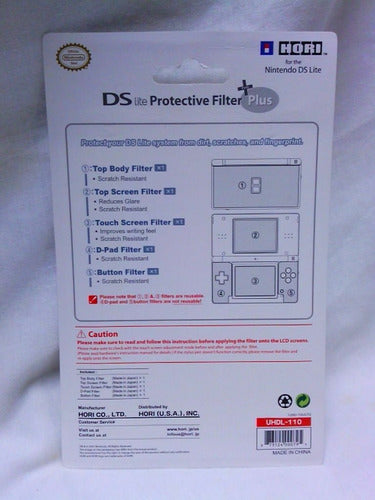 Film Protector Pantalla Para Hori Nintendo Ds Lite 1