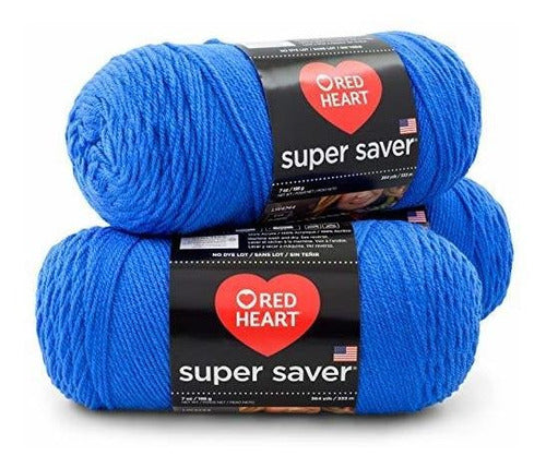 Red Heart Super Saver 3-Pack, Blue 0