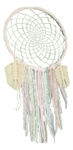 Dreamcatcher With Feather Lined Spider Web Weaving 0