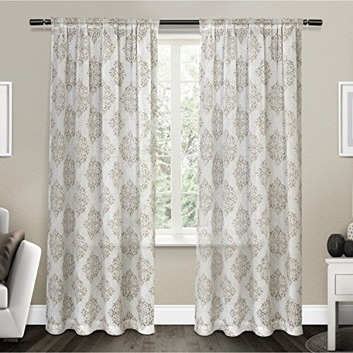 Exclusive Home Curtains Casa Exclusiva Par De Cortinas Ati Casa Nagano Bolsillo Meda 0