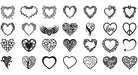 260 Laser Cut Vectors - Valentine's Day 260 Hearts 1