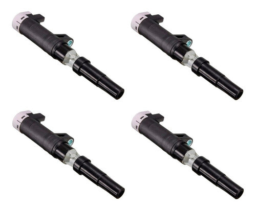 Ignition Coil Kit 4-Piece for Renault K4M Engines - Compatible with Various Models 0