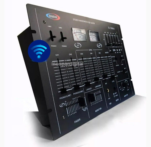 Consola Mixer Dj 8080a 6 Canales Usb-bluetooth 0