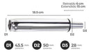 Pontecsa Pneumatic Piston for Office Chair Gamer Hydraulic 3