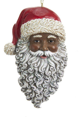 Kurt S. Adler E0347 - Afro-American Santa Head Ornament 0