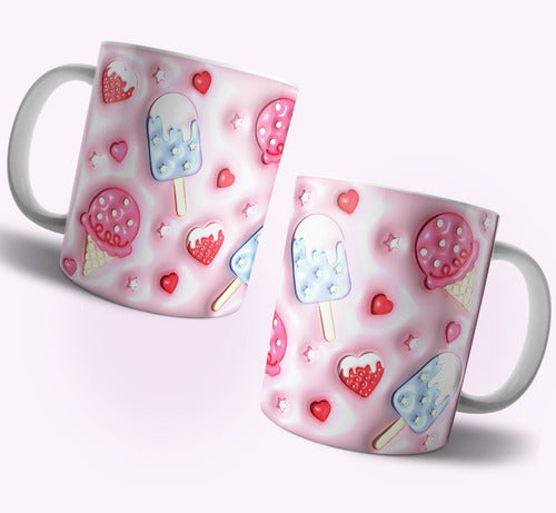 3D Inflated Effect Sublimation Templates for Kids' Mugs #T132 4