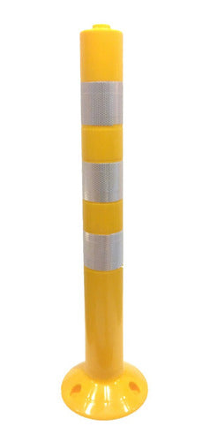 CD Yellow Polyurethane Traffic Post 75cm With Bands 0