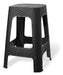 POO X4 Stackable Reinforced Plastic Rattan Style Stools 2