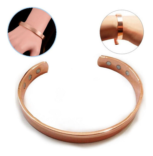 Sainsberry Rose Gold Therapy - Pulsera Curativa De Cobre, Unisex - Artr 2