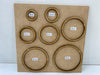 Mini Round Discs 9cm Diameter MDF/Fibrofacil Kit of 30 2