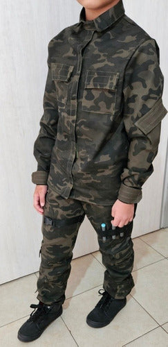 Ryna Disfraces Camouflage Soldier Costume for Boys Size 10/12 5