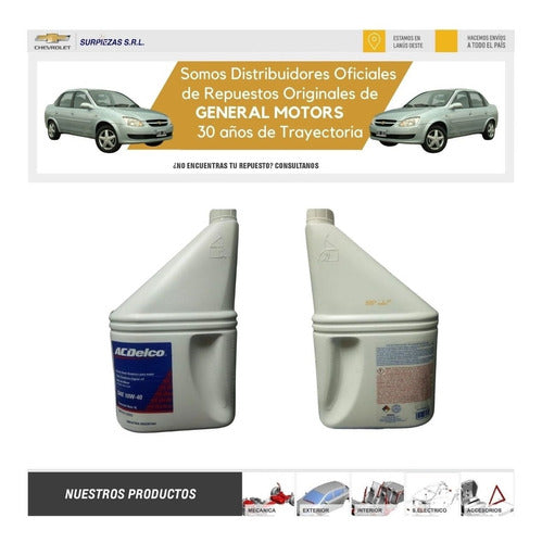 GM Filtro Aceite Chevrolet Corsa 1.6 + Aceite Semisint Acdelco 1