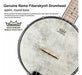 Aklot Banjo Ukulele Concierto 23 Pulgadas Remo Drumhead Open 3