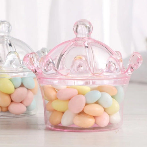 Plastic Mini Crown Candy Holder! Ideal Souvenir! 1 Unit! 16
